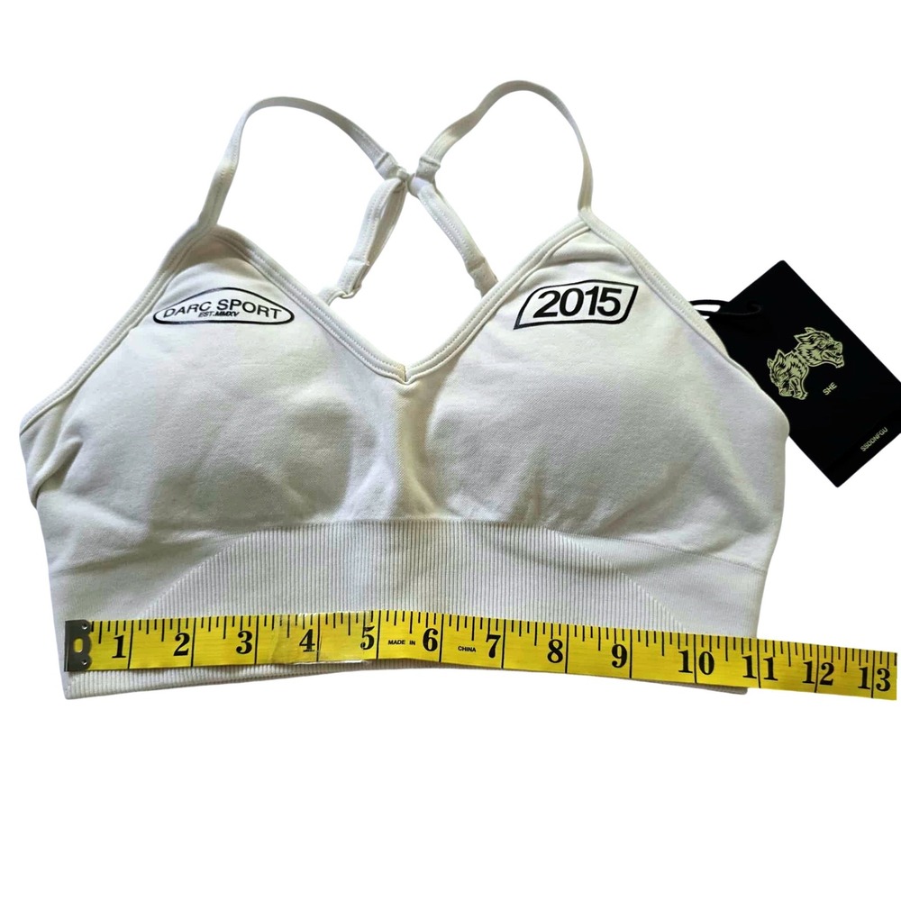 Darc Sport Wolves Faster Everson‎ Seamless Sports Bra Stone Medium NEW Limited - Picture 2 of 6